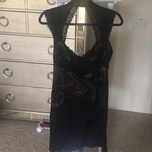 Nicole Miller Black Lace Dress